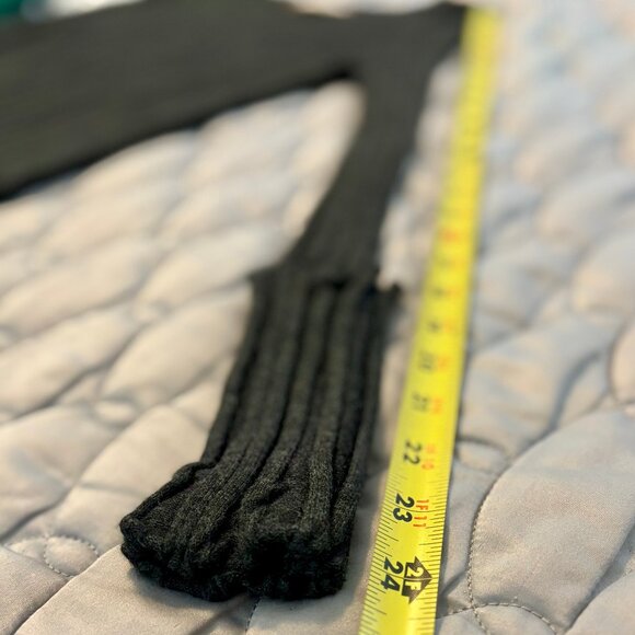 Philosophy Ribbed Knit Dark Gray Sweater Wom… - Picture 9 of 10